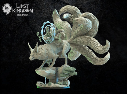 Archdruid Hanako on Kistune | Mori / Wood Elves | Lost Kingdom Miniatures