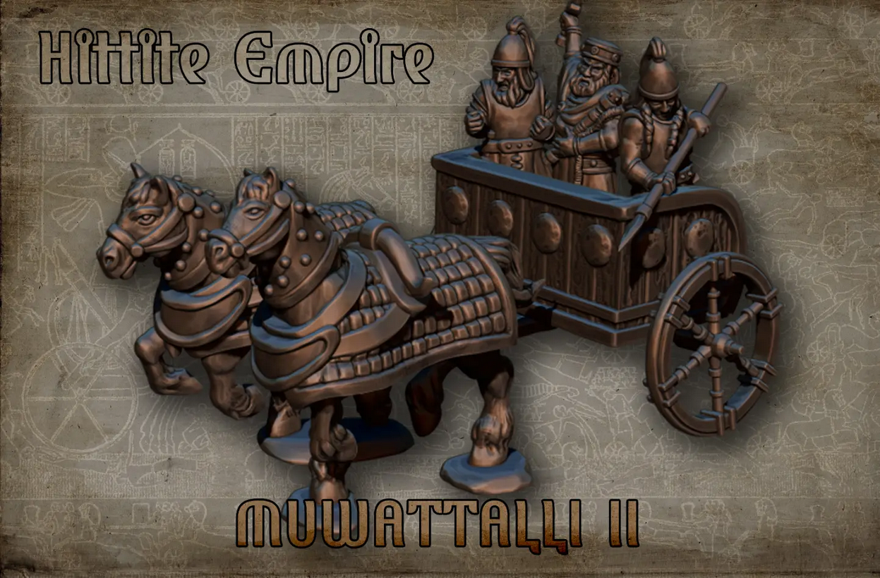 General Muwattalli II on Chariot | Hittite Empire | Red Copper Miniatures