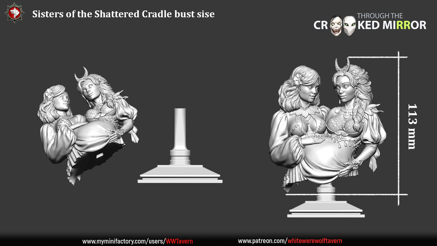 Sisters of the Shattered Cradle - Bust | Through the Crooked Mirror | White Werewolf Tavern