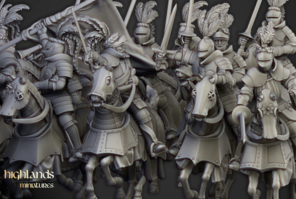 Sunland Mounted Knights | Sunland, Empire of the Sun | Highlands Miniatures