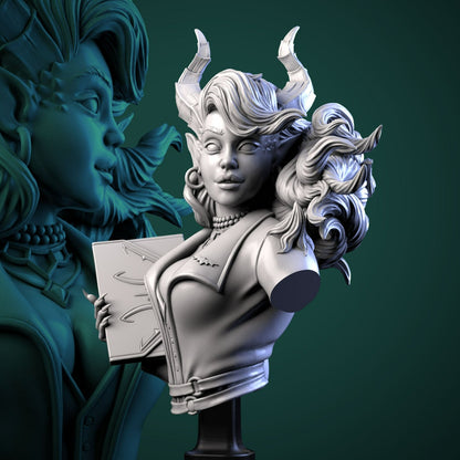 Superintendent - Bust | Monstrooffice | Resin 3D Printed Miniature | White Werewolf Tavern