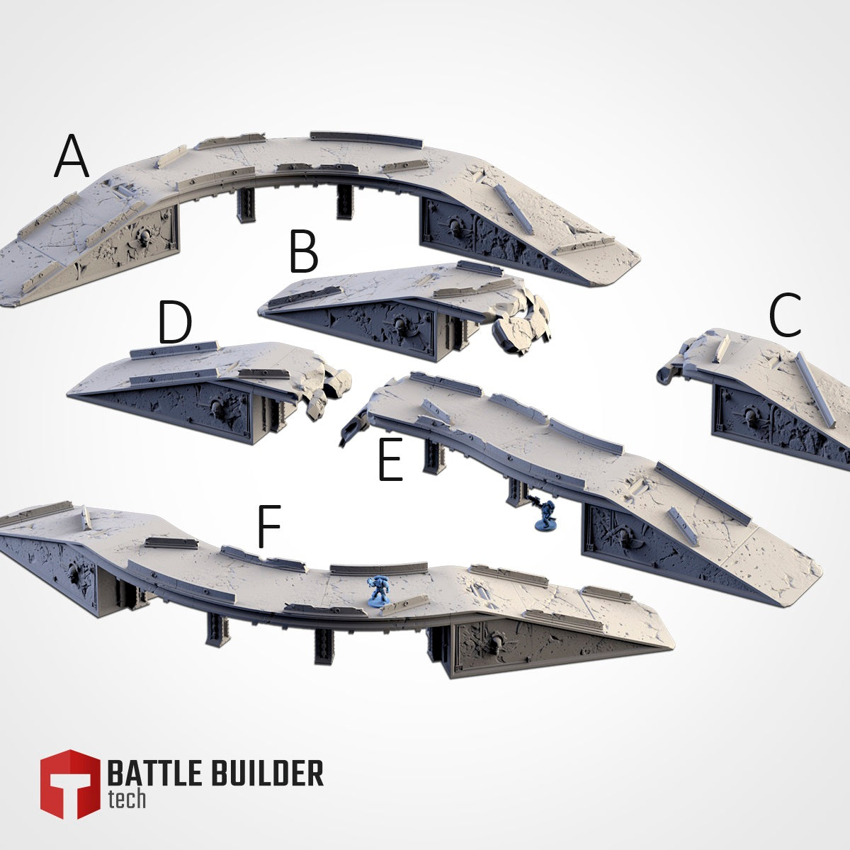 Industiral Bridges | Scatter Terrain | Txarli Factory   | Table Top Gaming