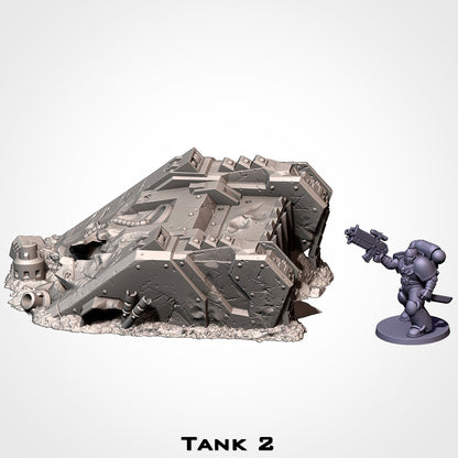 Crashed Tanks | Scatter Terrain | Txarli Factory