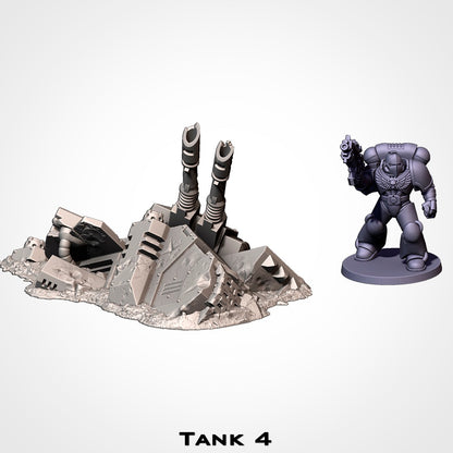 Crashed Tanks | Scatter Terrain | Txarli Factory