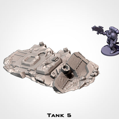 Crashed Tanks | Scatter Terrain | Txarli Factory