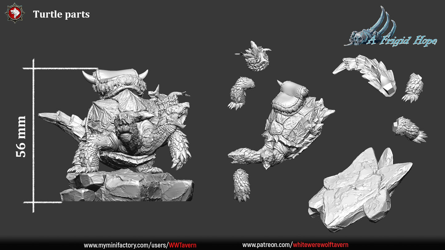 Turtle | A Frigid Hope | 75 mm scaled model | White Werewolf Tavern