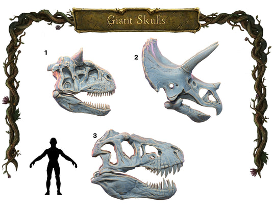 Giant Dinosaur Skulls