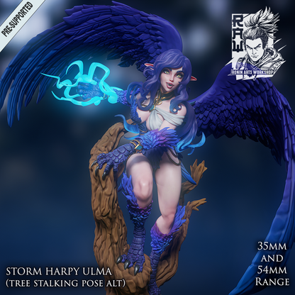 Storm Harpy Ulma - Tree Stalking Pose | Pinups | Ronin Arts Workshop