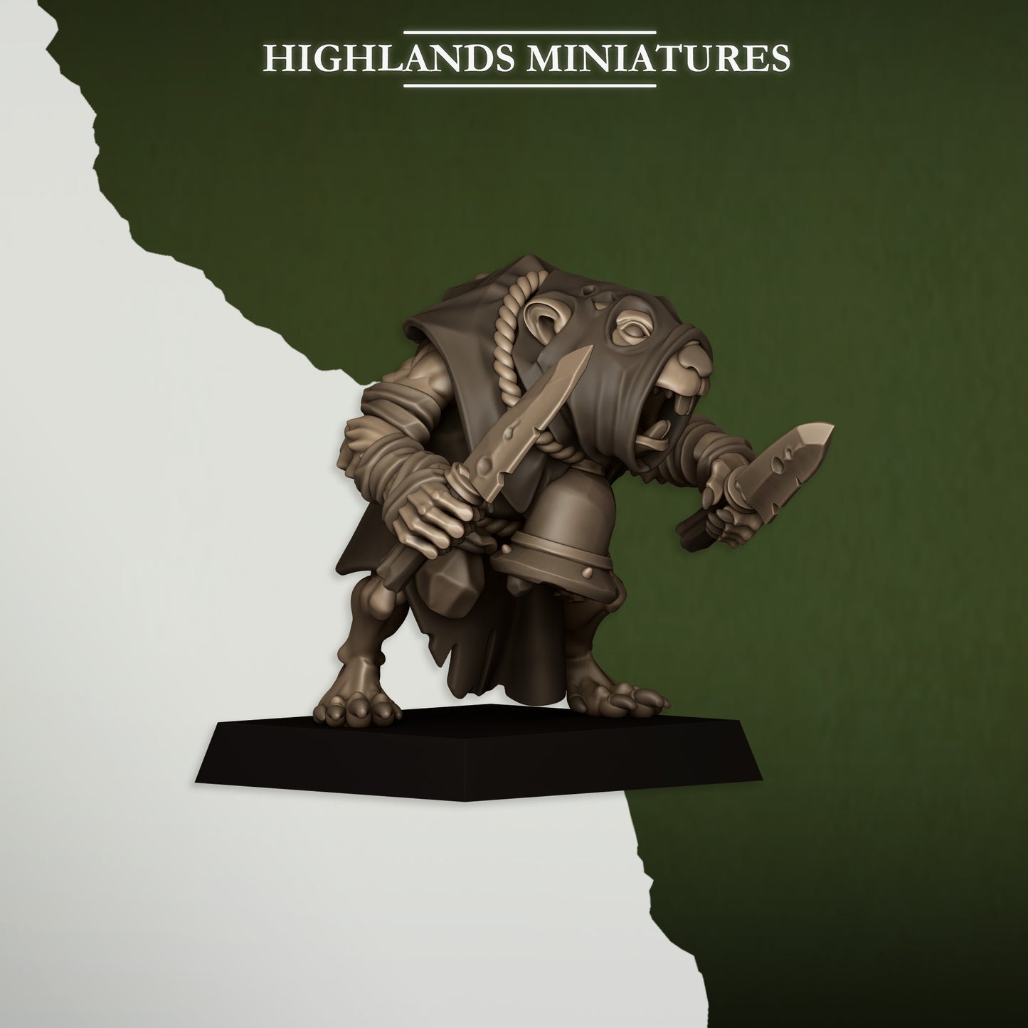 Vermin Acolytes Command Group | Sewer Vermin | Highlands Miniatures