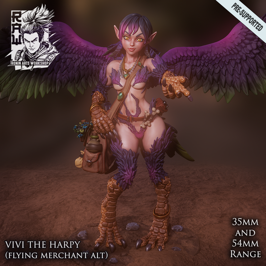 Viva the Harpy - Flying Merchant Alt Pose | Pinups | Ronin Arts Workshop