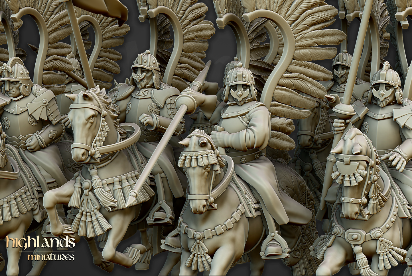 Winged Hussars (Spears) | Volhynia | Highlands Miniatures