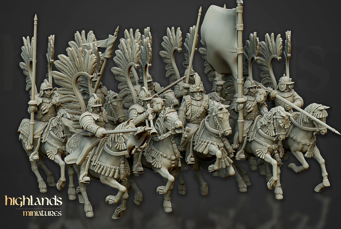 Winged Hussars (Spears) | Volhynia | Highlands Miniatures