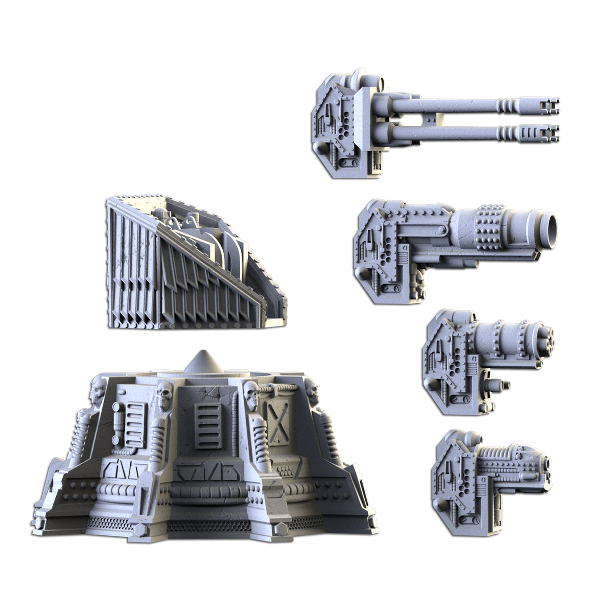 Tirerets Heavy Weapon Turrets Terrain 15-32mm | Txarli – Coveted Forge