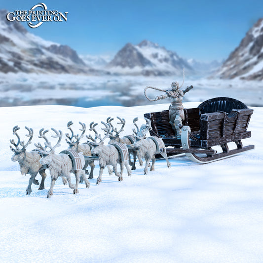 Frostkin War Sled | Tales of the Glacial Wilds | MESBG | The Printing Goes Ever On