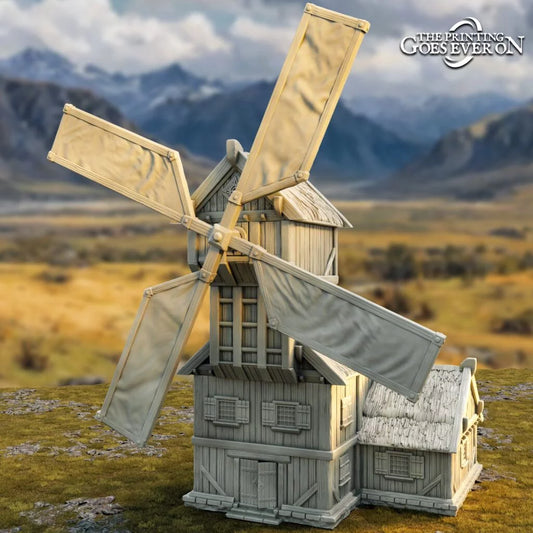 Riddermercia Windmill |  Tales of Wind and Saddle |  MESBG | The Printing Goes Ever On