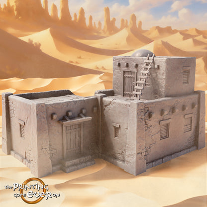Adobe Houses Set | Sands of the East | The Printing Goes Ever On | MESBG