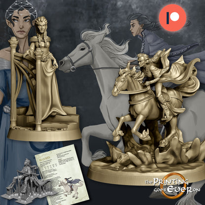 Lady Aranwen – On Foot and Mounted | Crossing the River | The Printing Goes Ever On