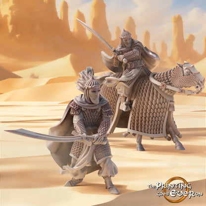 Arash Emir of Scimitars – On Foot and Mounted | Sands of the East | MESBG | The Printing Goes Ever On