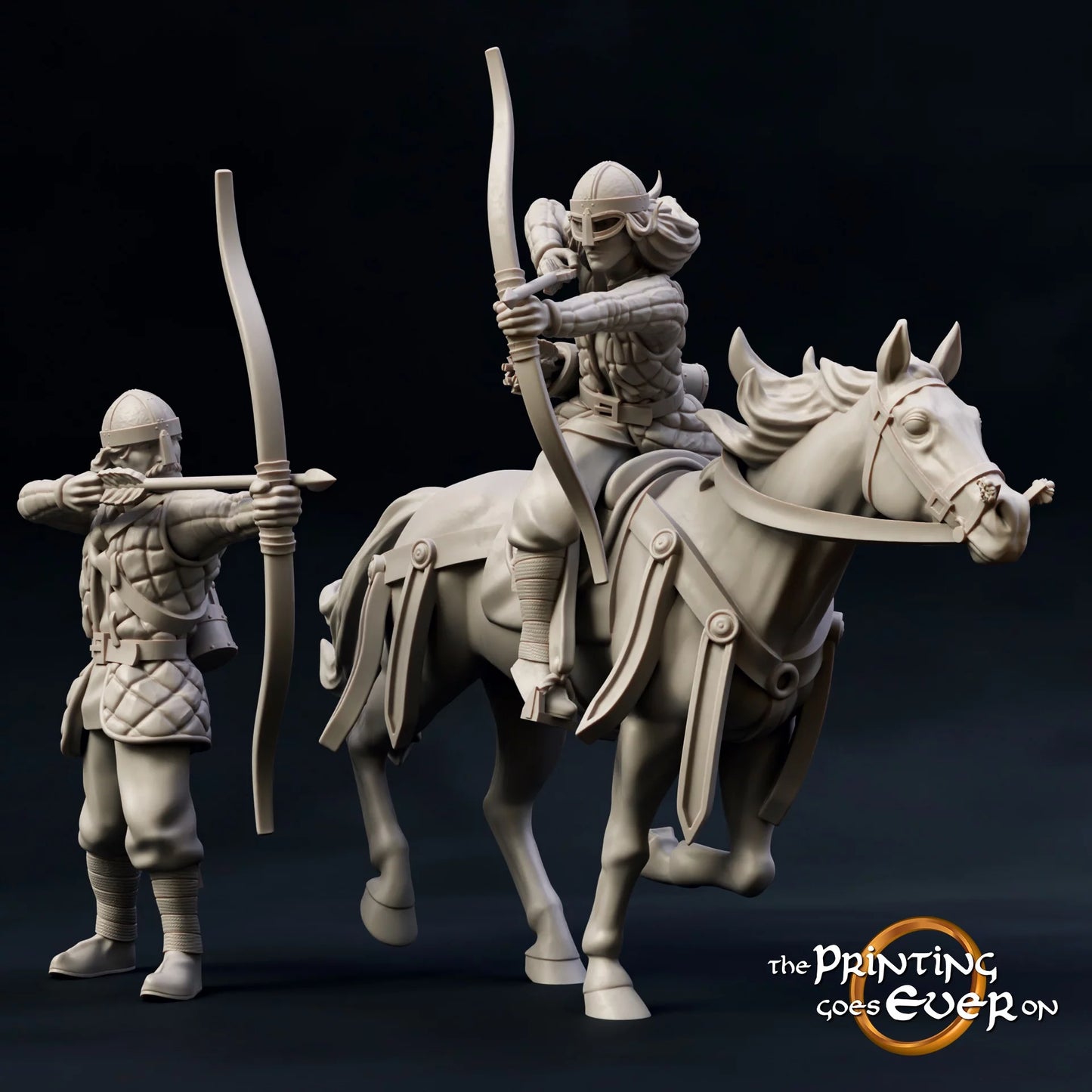 Ridermercia Archer – On Foot and Mounted | Realm of the Horse Earls | MESBG | The Printing Goes Ever On