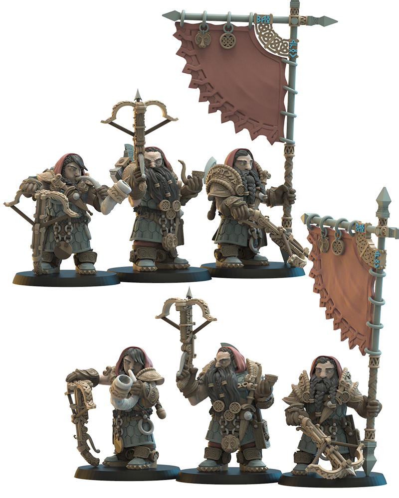Armbrøst Guard | Niavellir Dwarves | Lost Kingdom Miniatures