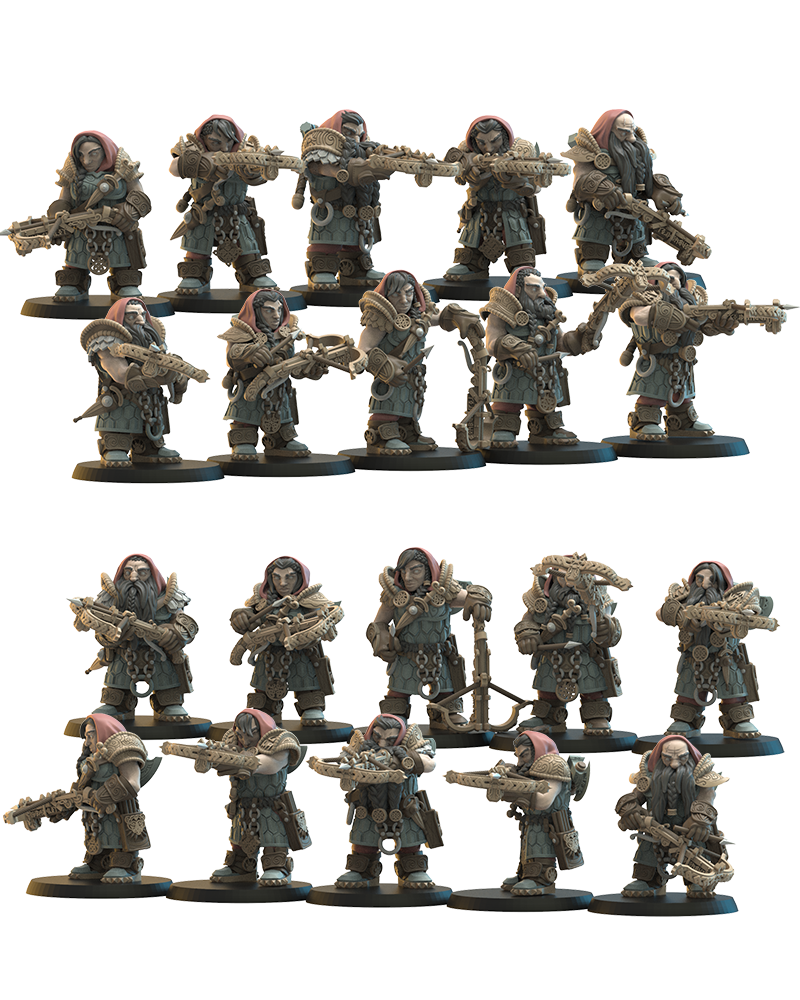 Armbrøst Guard | Niavellir Dwarves | Lost Kingdom Miniatures