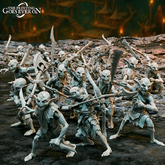 Armored Goblin Warband | Goblin Dens | MESBG | The Printing Goes Ever On