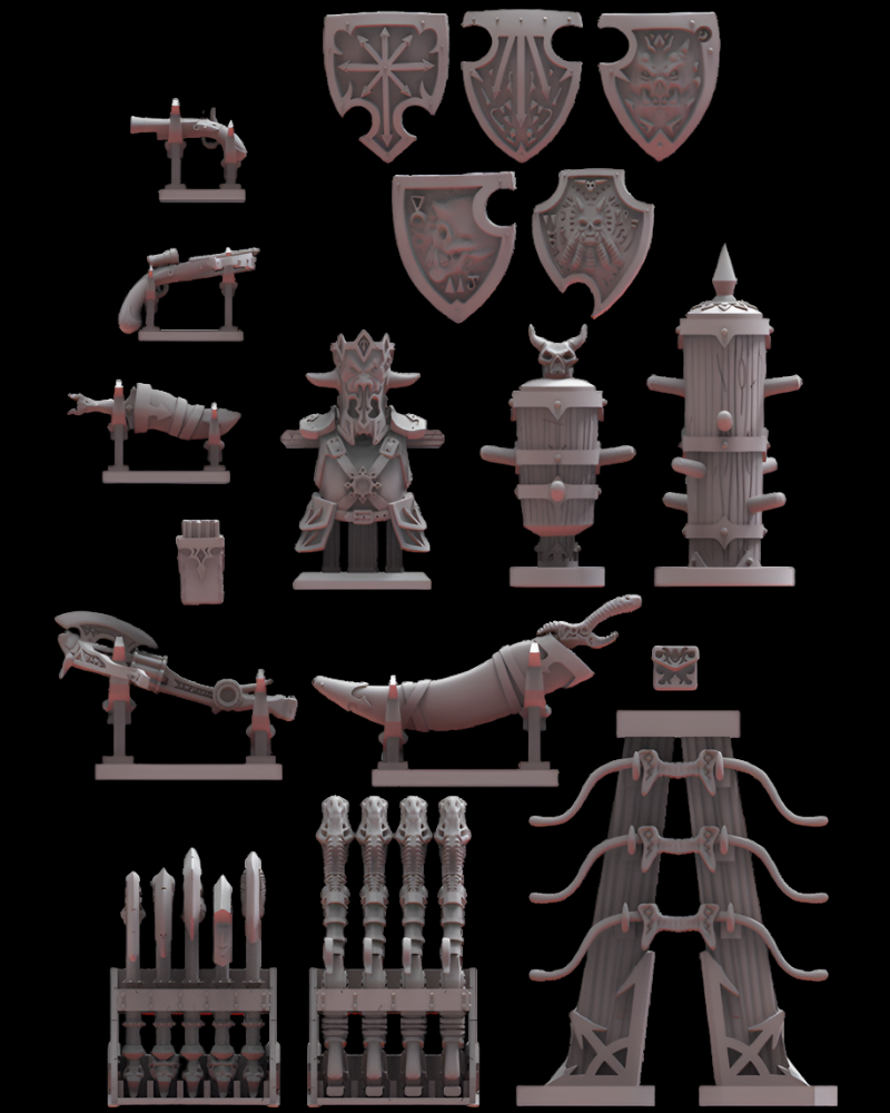 Accessories Kit | Infernal Dwarves | Lost Kingdom Miniatures