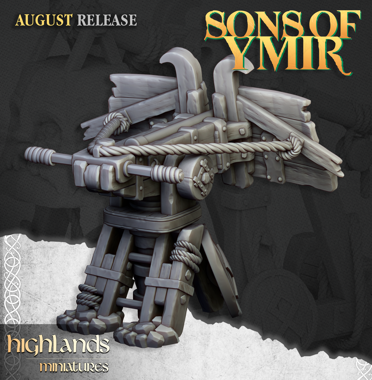 Dwarf ballista bolt thrower without crew, the machine alone