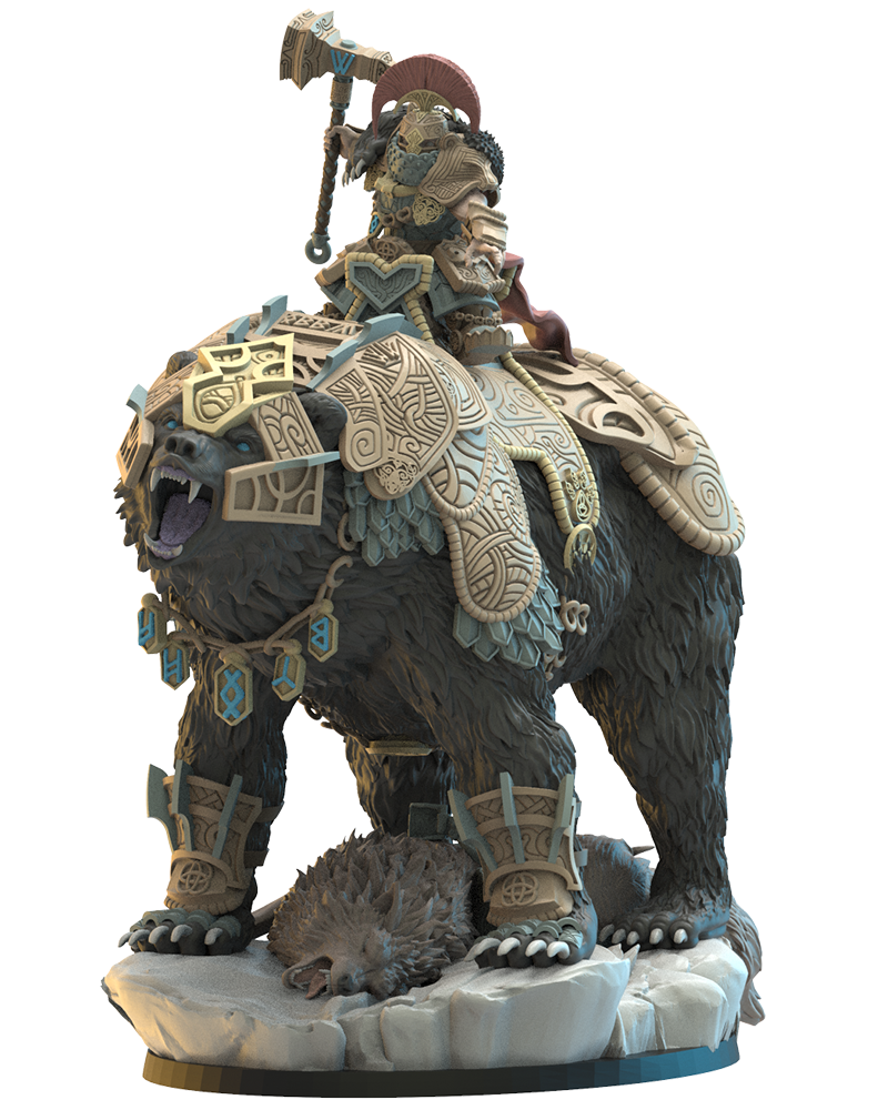 Bofarr, Bjørn Commander | Niavellir Dwarves | Lost Kingdom Miniatures