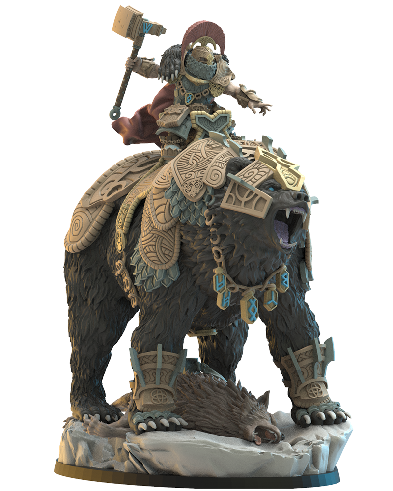 Bofarr, Bjørn Commander | Niavellir Dwarves | Lost Kingdom Miniatures