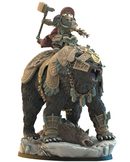 Bofarr, Bjørn Commander | Niavellir Dwarves | Lost Kingdom Miniatures