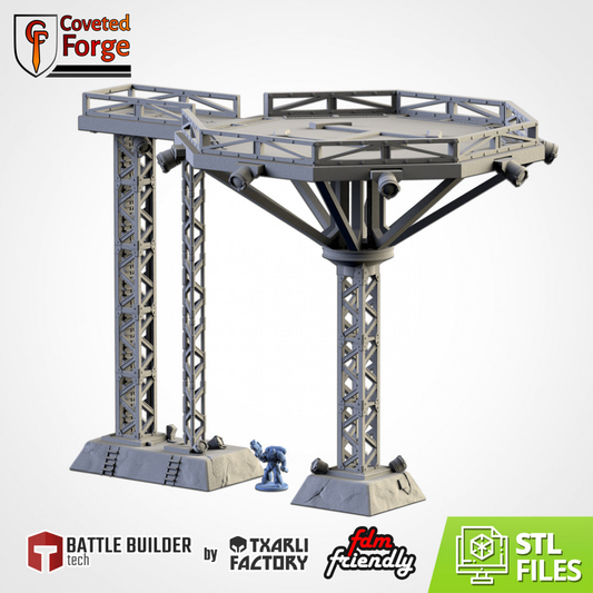 Sci-Fi Heliport Landing Pad by Txarli Factory