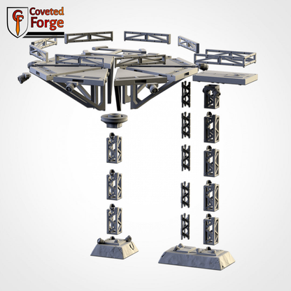 Sci-Fi Heliport Landing Pad by Txarli Factory