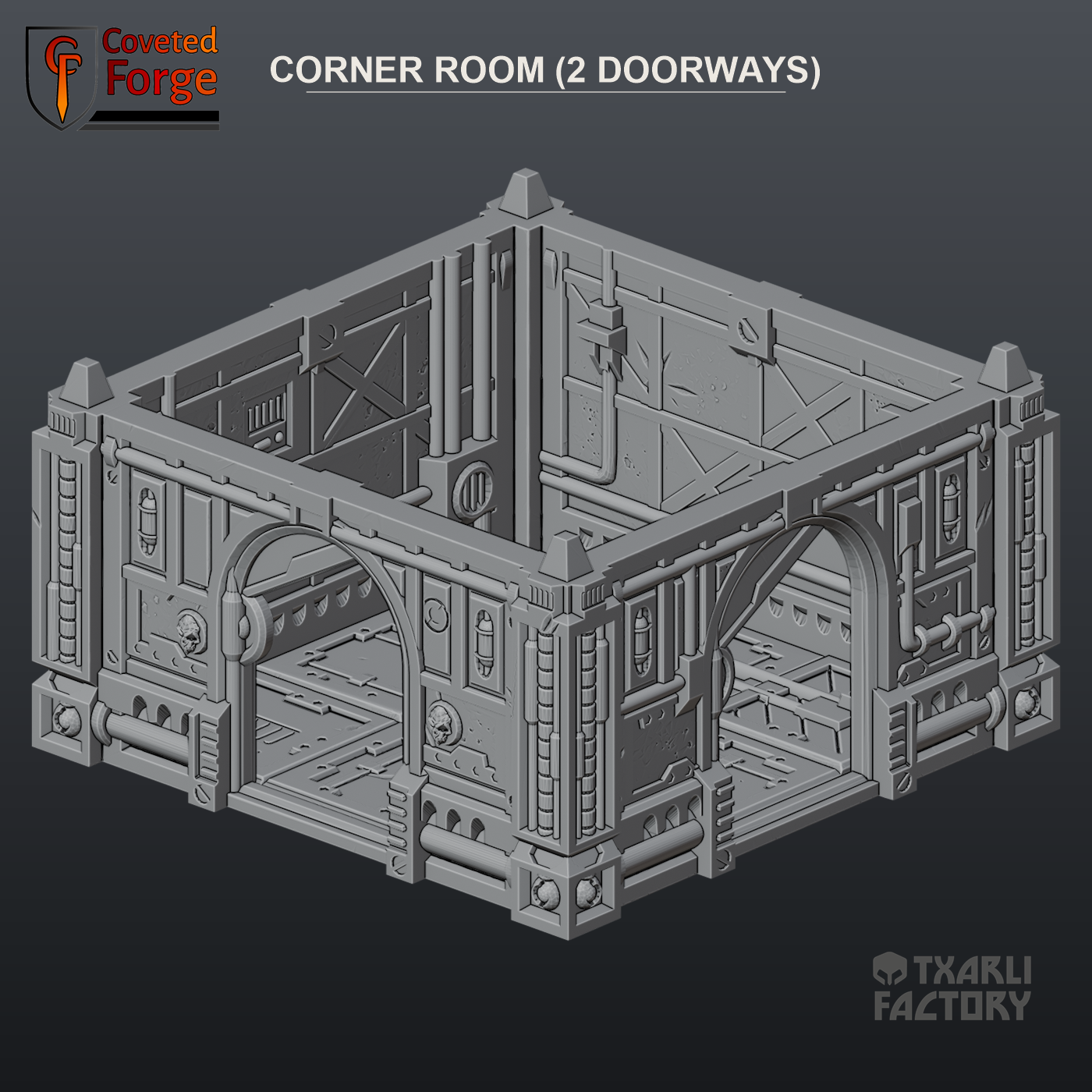 Corner Room (2 Doorways)