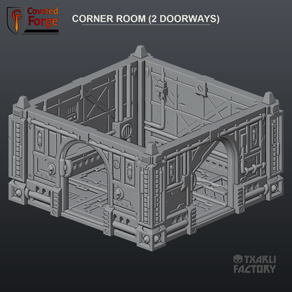 Corner Room (2 Doorways)