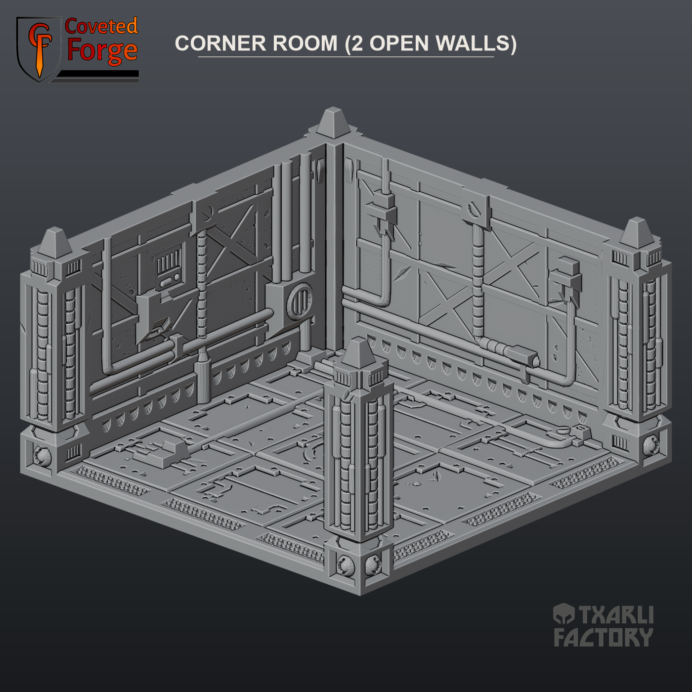Corner Room (2 Open Walls)