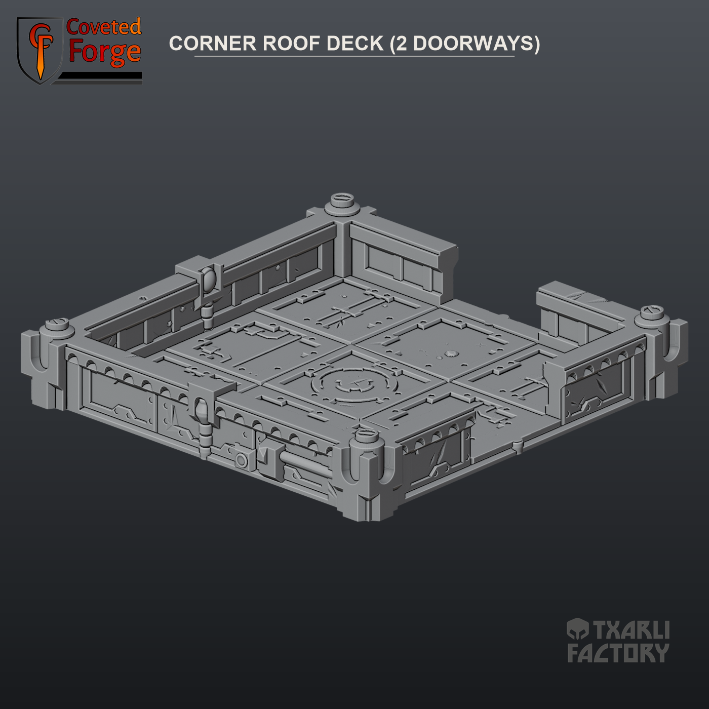 Corner Roof Deck (2 Doorways)