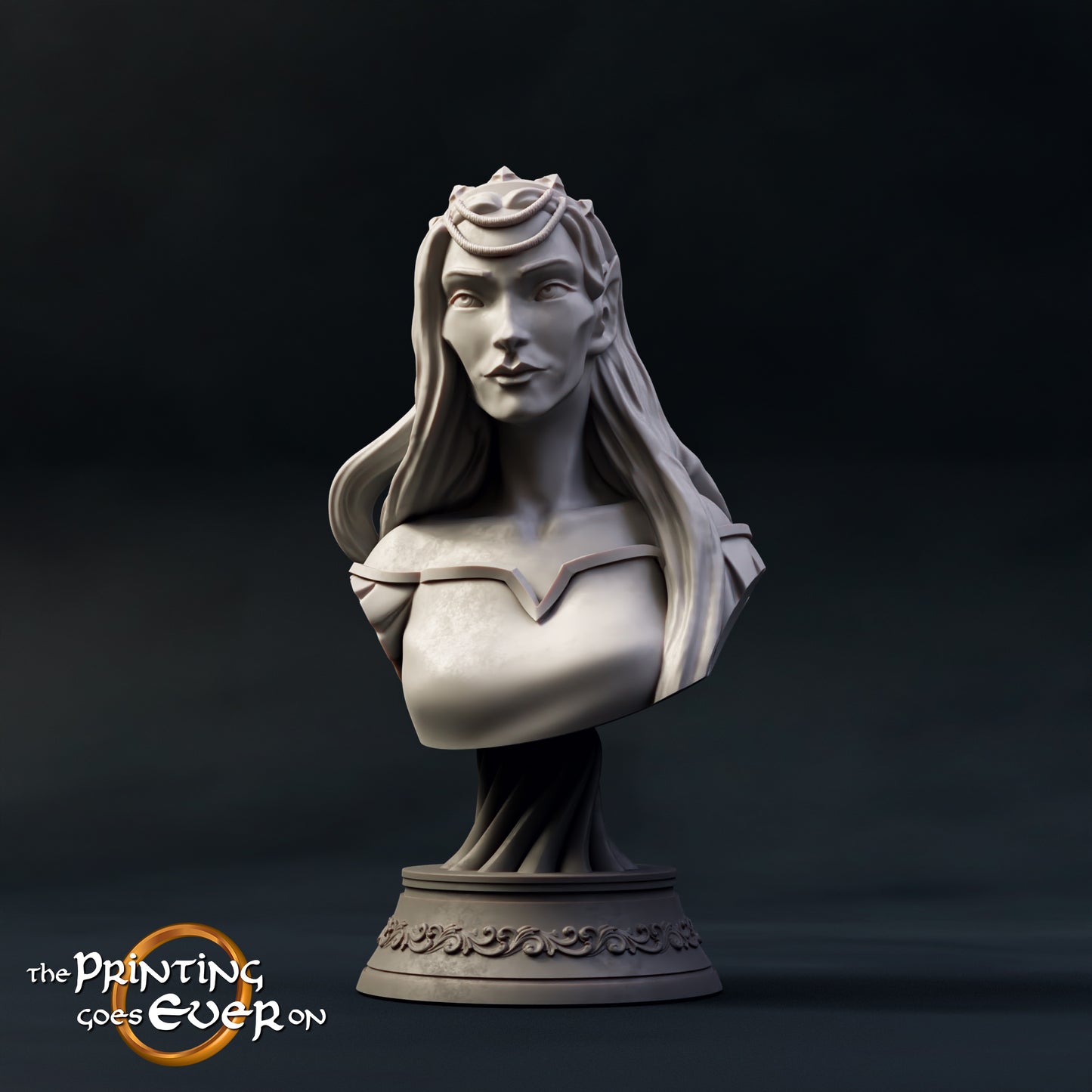 Bust - Forest Queen Gladhiel | Elves of the Brightwood | The Printing Goes Ever On