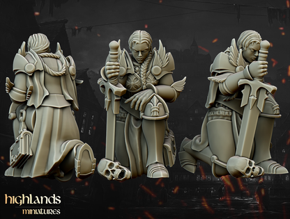 Warriors of the Lady Command Group | Gallia, the Medieval Kingdom | Highlands Miniatures