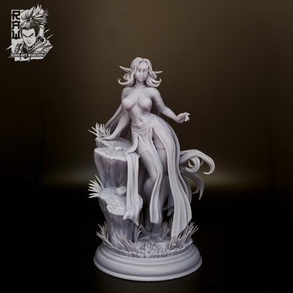 Cerera - Elf Maiden | Clothed or Nude | Resin 3D Printed Pinup | Ronin Arts Workshop