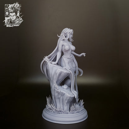 Cerera - Elf Maiden | Clothed or Nude | Resin 3D Printed Pinup | Ronin Arts Workshop
