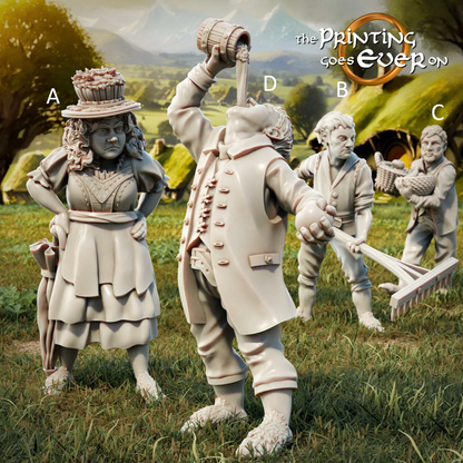 Halfling Commoners | Halfling Rebellion | MESBG | The Printing Goes Ever On
