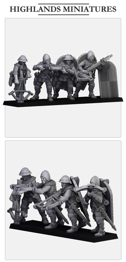 Gallian Crossbowmen | Gallia, the Medieval Kingdom | Highlands Miniatures