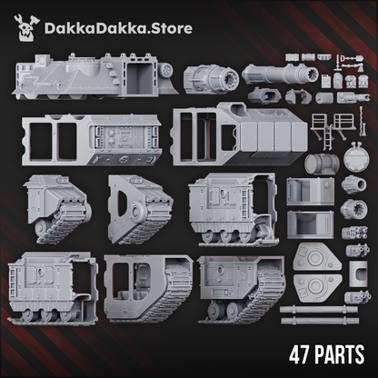 Superheavy Tank Barboudon B-5, alternate view