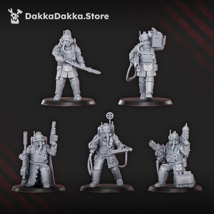 Painted squad of gas masked trench soldiers by Dakka Dakka Store