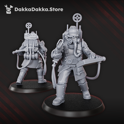 Gas masked trench soldier squad detail by Dakka Dakka Store