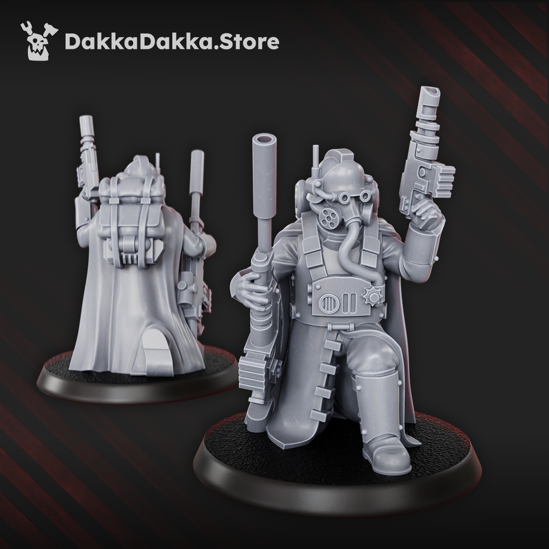 Individual painted trench soldier model by Dakka Dakka Store