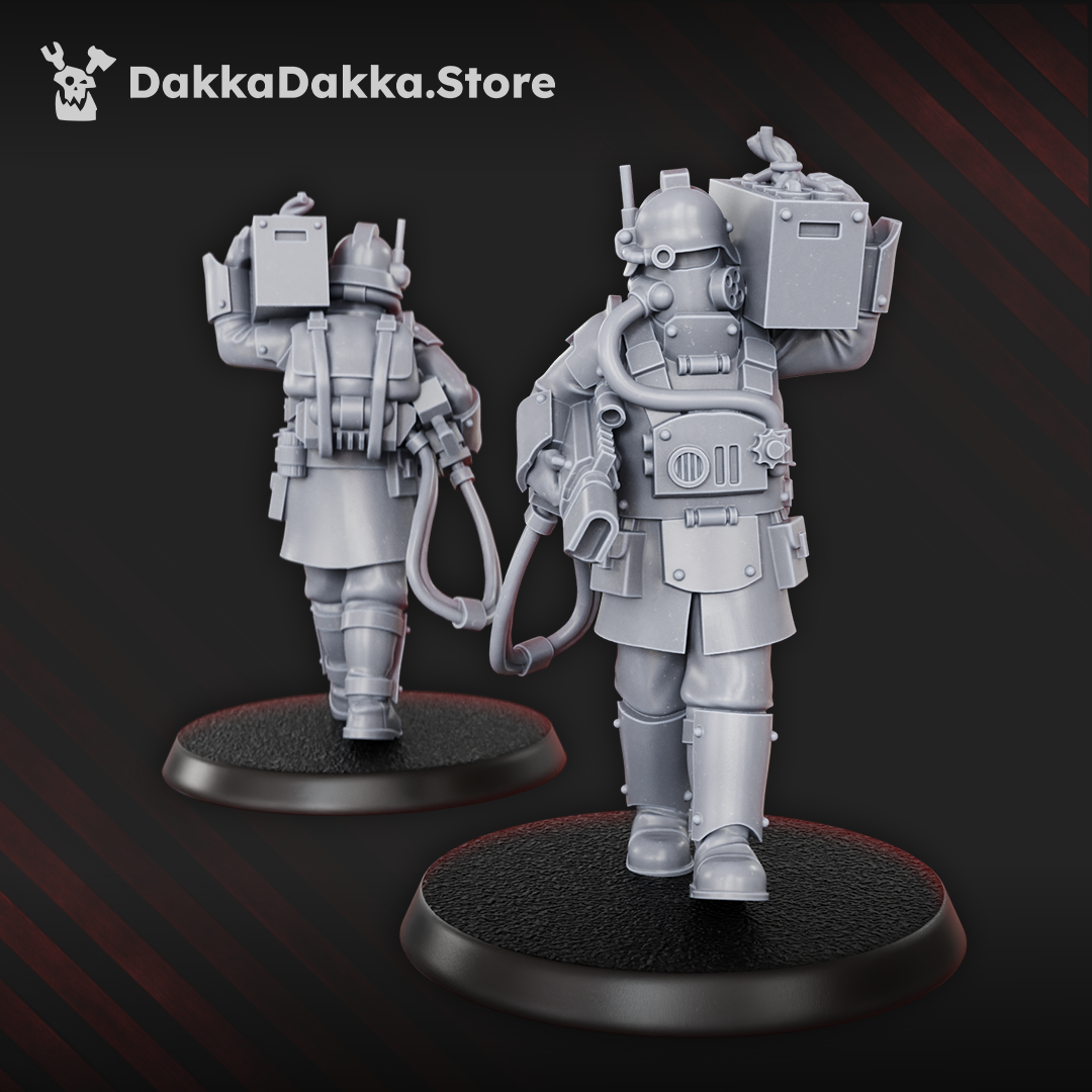 Individual painted trench soldier model by Dakka Dakka Store