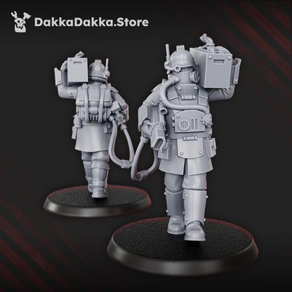 Individual painted trench soldier model by Dakka Dakka Store