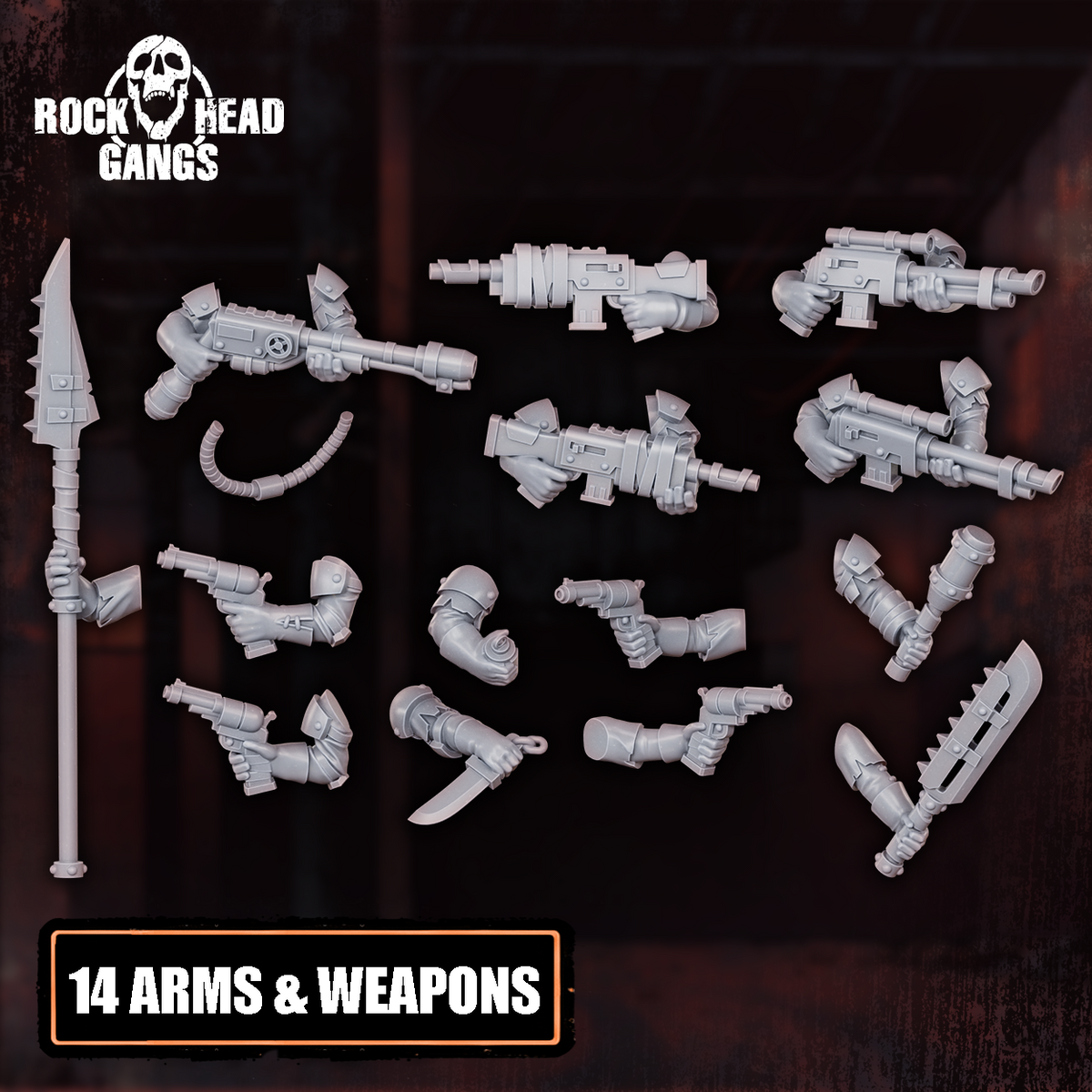 Deadland Lurkers arms and weapons, Dakka Dakka Store render